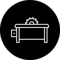 Table Saw Vector Icon Style