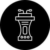 Lectern Vector Icon Style