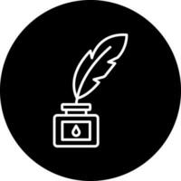 Feather And Ink Vector Icon Style