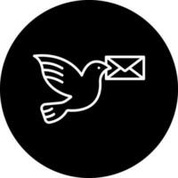 Pigeon Post Vector Icon Style