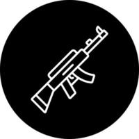 Assault Rifle Vector Icon Style