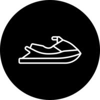 Jet Ski Vector Icon Style