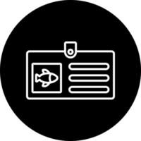 Fishing License Vector Icon Style