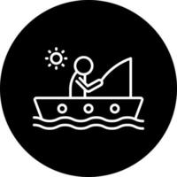 Fishing Holiday Vector Icon Style