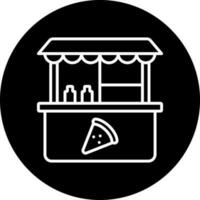 Pizza Stall Vector Icon Style