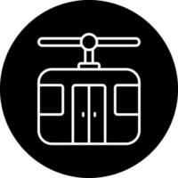 Cable Car Vector Icon Style