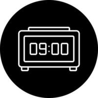 Digital Clock Vector Icon Style