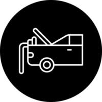 Car Trunk Cleaning Vector Icon Style