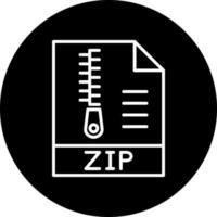 Zip File Vector Icon Style