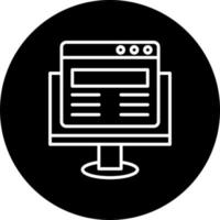 Computer Website Vector Icon Style