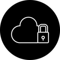 Cloud security Vector Icon Style