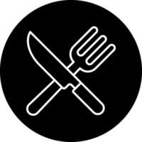 Fork and Knife Vector Icon Style