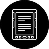 E Book Reader Vector Icon Style