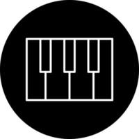 piano vector icono estilo