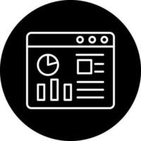 Website Dashboard Vector Icon Style
