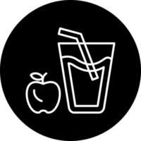 manzana jugo vector icono estilo