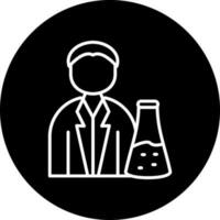 Chemist Vector Icon Style