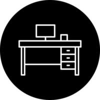 Work Table Vector Icon Style