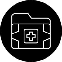Medical Folder Vector Icon Style