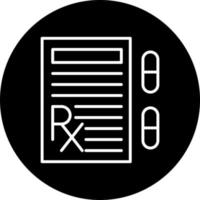 Prescription Vector Icon Style