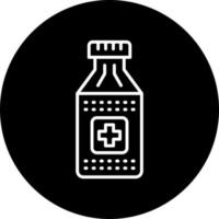 Pills Bottle Vector Icon Style