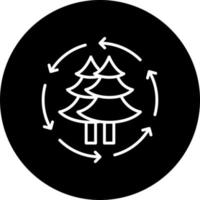 Reforestation Vector Icon Style