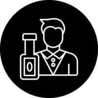 Bartender Vector Icon Style