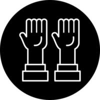 Hands Up Vector Icon Style