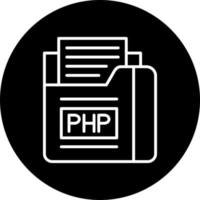 php archivo vector icono estilo