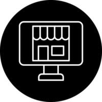 Online Store Vector Icon Style