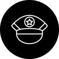 Police Cap Vector Icon Style