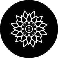 Sunflower Vector Icon Style
