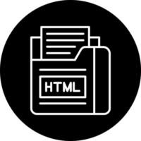 html archivo vector icono estilo