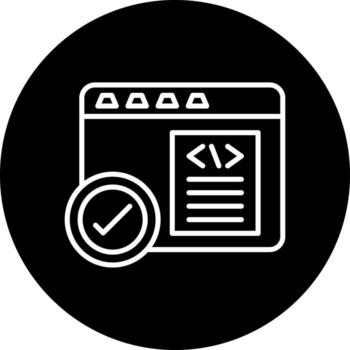 Code Correction Vector Icon Style