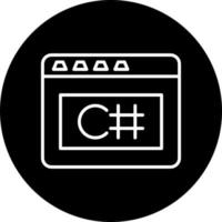 C Sharp Vector Icon Style