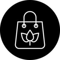 Eco Bag Vector Icon Style