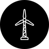 Wind Turbine Vector Icon Style