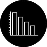 bar graph Vector Icon Style