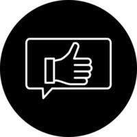 positive feedback Vector Icon Style