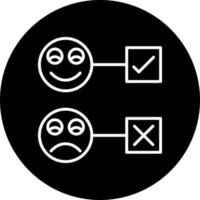 satisfaction survey Vector Icon Style