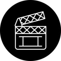 film clapperboard Vector Icon Style