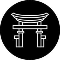 torii gate Vector Icon Style