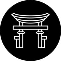 torii gate Vector Icon Style