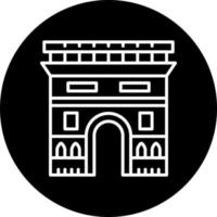 arc de triomphe Vector Icon Style