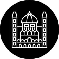 hungarian parliament Vector Icon Style