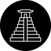 chichen itza Vector Icon Style