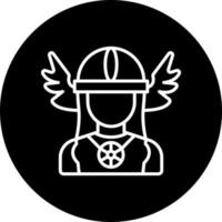 shieldmaiden Vector Icon Style