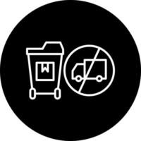 waste import ban Vector Icon Style