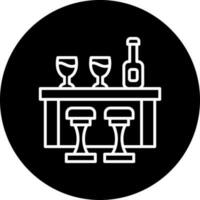 bar counter Vector Icon Style