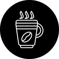 café latté vector icono estilo